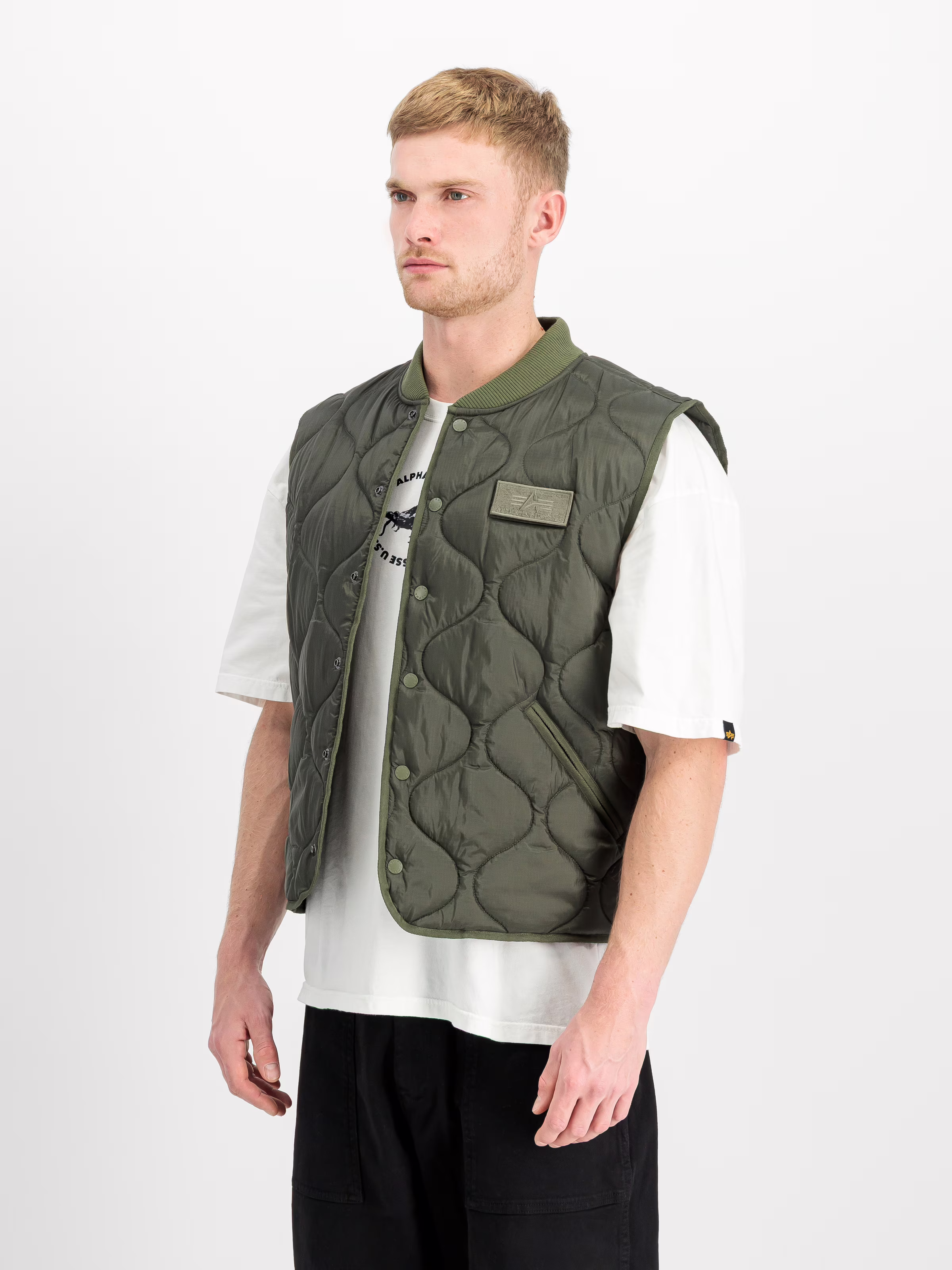 Alpha industries Q-1 vest doorgestikte bodywarmer - Afbeelding 3