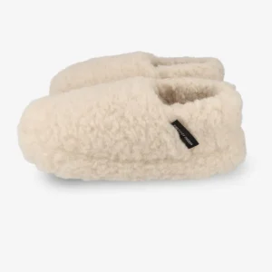 Sloffen van merinowol – Beige