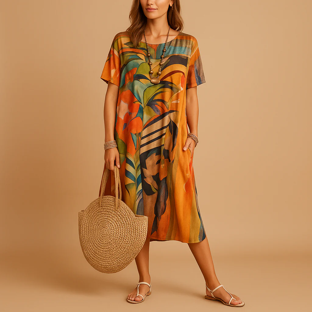 3D-print jurk met artistiek ontwerp voor dames | Nynke - Afbeelding 5