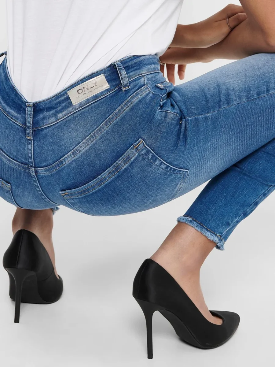 Onlblush Life Midsk Ankraw Rea12187. . 2004. - Blue Denim - Afbeelding 7