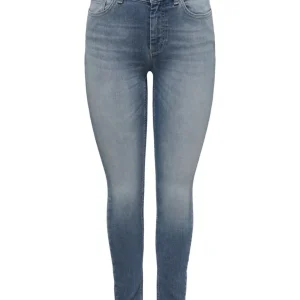 Onlblush Mid Sk Ank  Raw Dnm Rea231 - Blue Denim