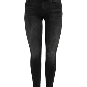 Onlblush Life Midsk Ankraw Rea1099. - Black Denim