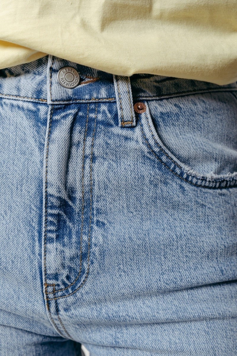 Wide Leg Denim Pants - Blue Denim - Afbeelding 6