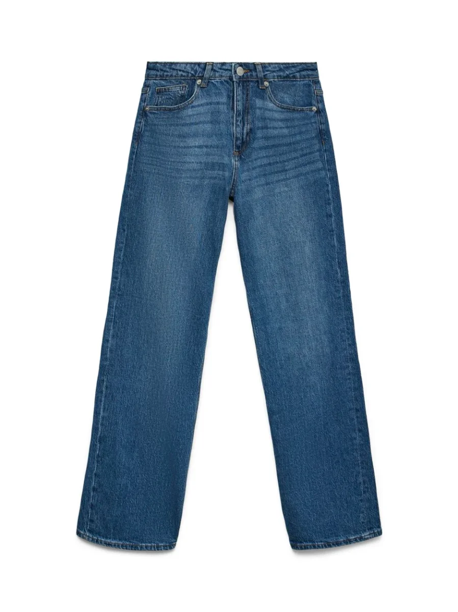 Vmtessa Hr Wide Jeans Ra380 Ga Noos - Blue Denim - Afbeelding 2
