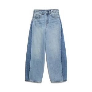 Vmzelda Hr Bareel Two Toned Dnm Jeans - Blue Denim