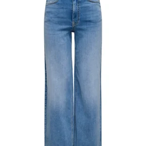 Jdyfelina-fina Hw Wide Med Blue Dnm - Blue Denim