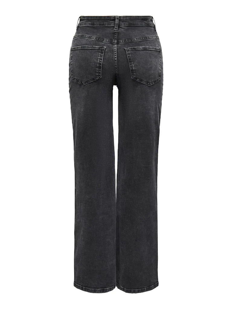 Jdyfelina-fina Hw Wide Dnm Jean Darkgrey - Black Denim - Afbeelding 3