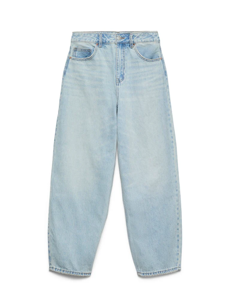 Vmbillie Hr Barrel Ank Jeans Mix Ga Noos - Blue Denim