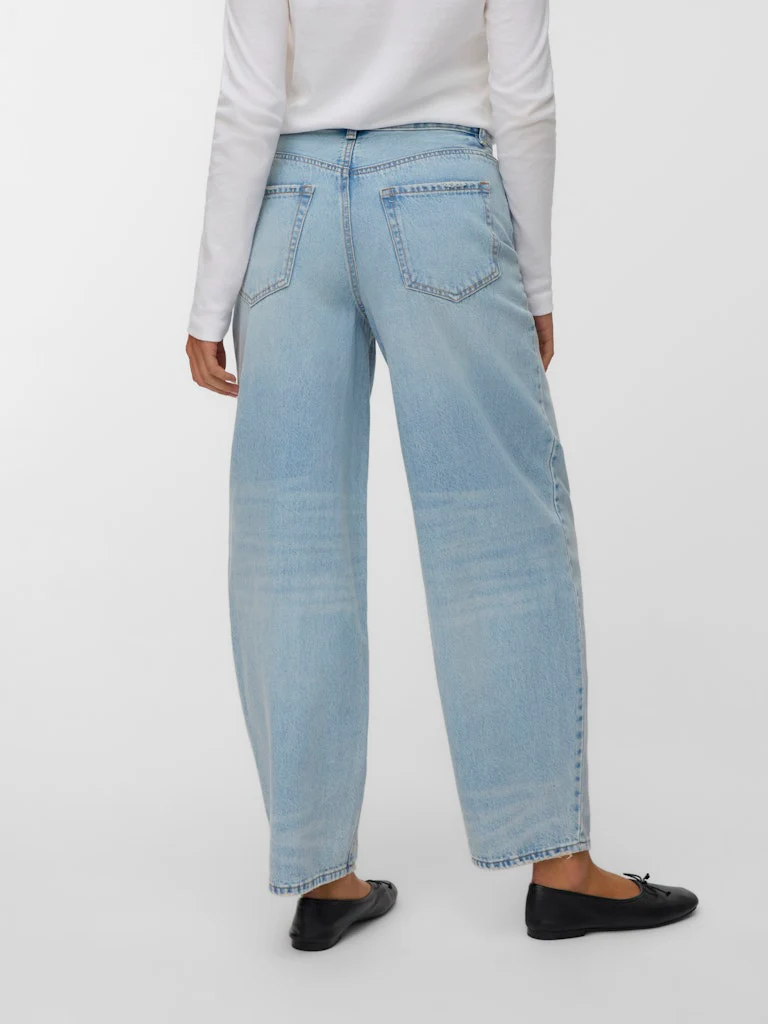 Vmbillie Hr Barrel Ank Jeans Mix Ga Noos - Blue Denim - Afbeelding 5
