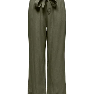 Jdysay Linen Belt Pant Wvn - Army