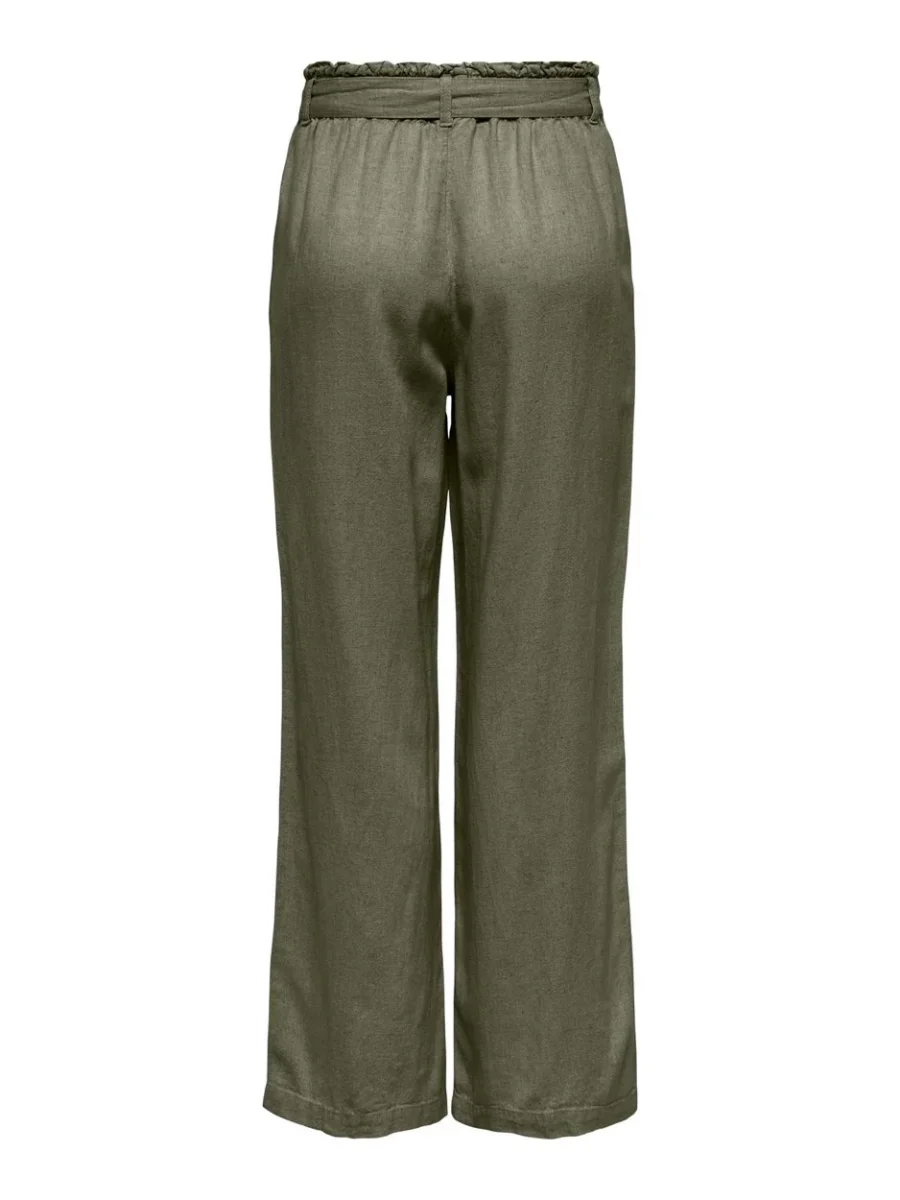 Jdysay Linen Belt Pant Wvn - Army - Afbeelding 3