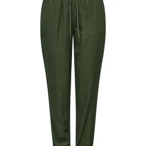 Onlkelda-emery Mw Pull-up Pants Pnt - Donkergroen