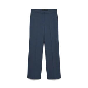 Vmfalke Mw Straight Pant Boo - Blue Denim