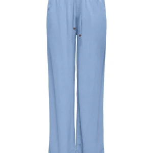 Onlsolvi Mw Linen Bl String Pant Cc - Lichtblauw