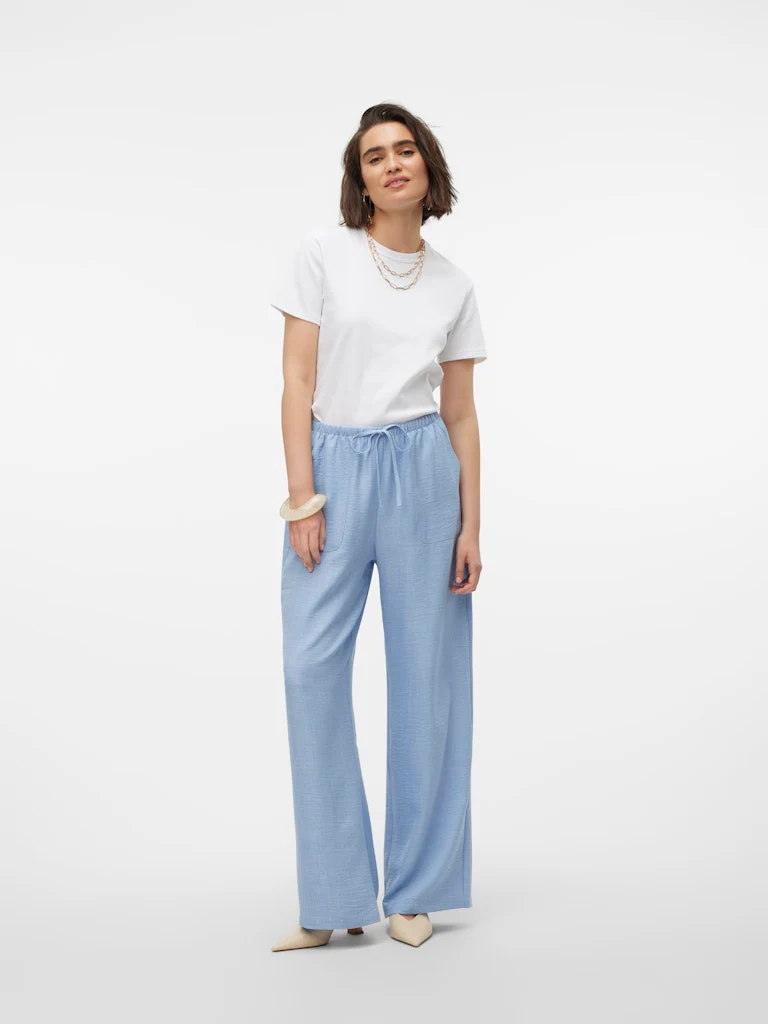 Vmmelaney Hw Loose Pant - Lichtblauw - Afbeelding 5