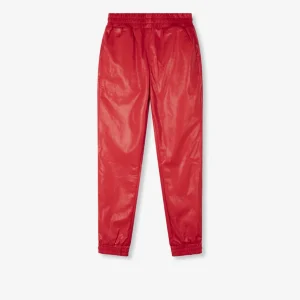 Ladies Woven Shiny Training Pants - Rood