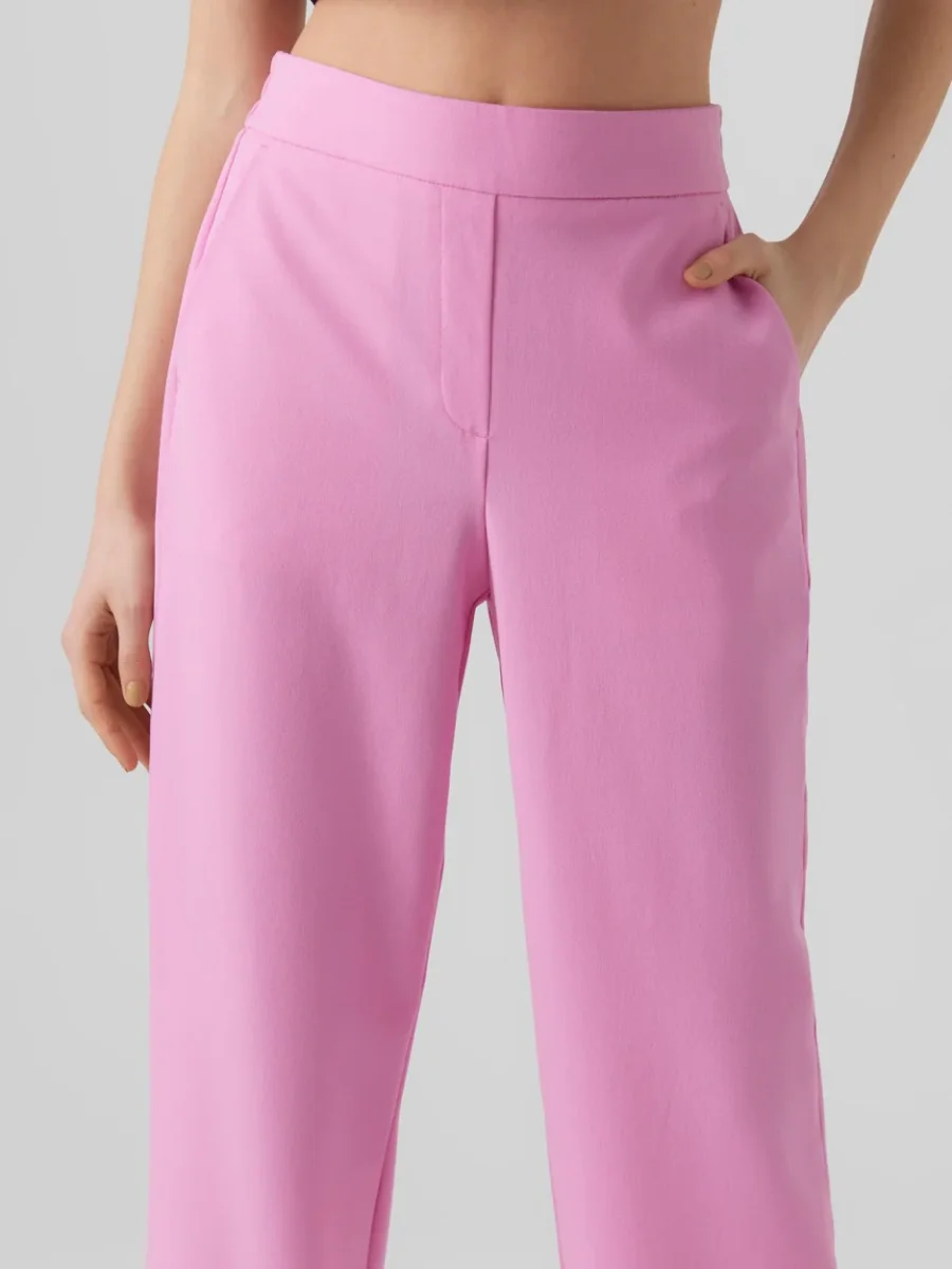 Vmliscookie Hr Wide Solid Pant Boo - Roze - Afbeelding 5