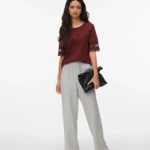 Vmjasmina Hw Pant Exp - Lichtgrijs