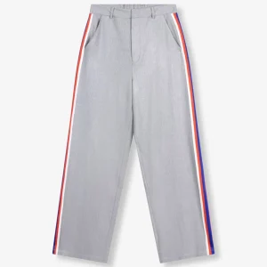 Coateded Herringbone Pants - Grijs Melee