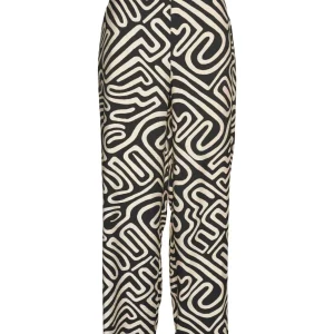 Vmvigdis H/w Pants Wvn Btq Ga - Zwart Dessin
