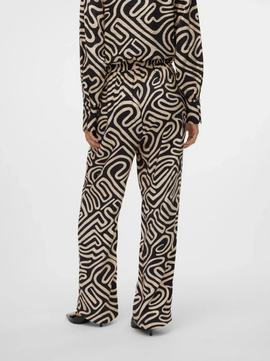 Vmvigdis H/w Pants Wvn Btq Ga - Zwart Dessin - Afbeelding 4
