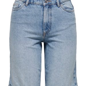 Onlsonny Hw Wide Dnm Shorts Noos - Blue Denim