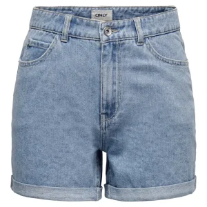 Onlvega Life Hw Mom Shorts Noos - Blue Denim