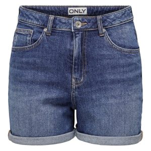 Onljosephine Stretch Shorts Dnm Azg - Blue Denim