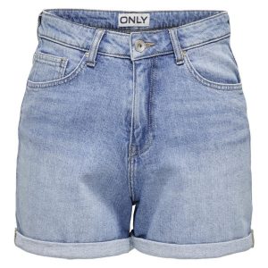 Onljosephine Stretch Shorts Dnm Azg - Blue Denim