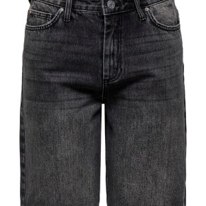 Onlsonny Hw Wide Dnm Shorts Noos - Black Denim