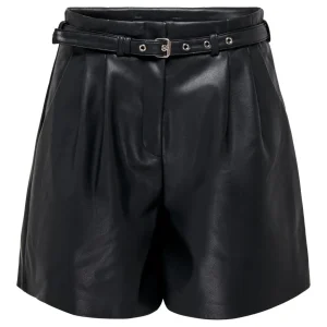 Onlheidi Faux Leather Shorts Noos O - Zwart