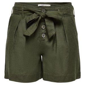 Onlviva Life Hw Belt Shorts Pnt Noo - Army