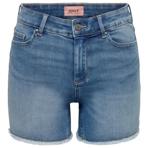 Onlblush Mid Sk Raw Dnm Shorts Noos - Blue Denim