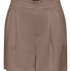 Onlsiesta Hw Linen Bl Shorts Pnt - Taupe