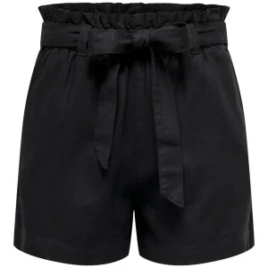 Jdysay Mw Linen Shorts Wvn Noos - Zwart