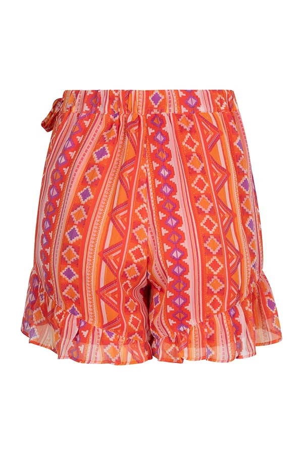 Skort Michaela - Oranje Dessin - Afbeelding 3