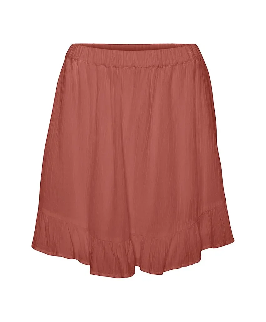Vmsvella H/w Short Skort Wvn Exp Ga - Brique - Afbeelding 2