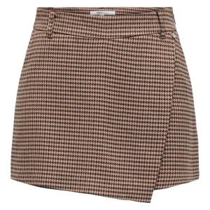 Onllettie Life Mw Check Skort Tlr - Bruin Dessin