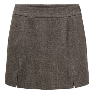 Onlelly-dell Hw Pleat Skort - Bruin Dessin