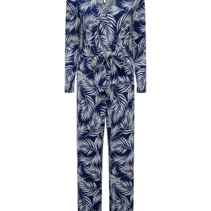 Onlpauline S/s Wrap Jumpsuit Cs Jrs - Blauw Dessin