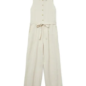 Vmoline Sl Wide Jumpsuit Wvn - Beige