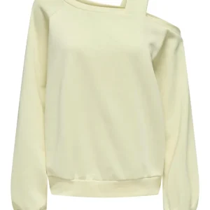 Onllari L/s Shoulder Detail Swt - Ecru