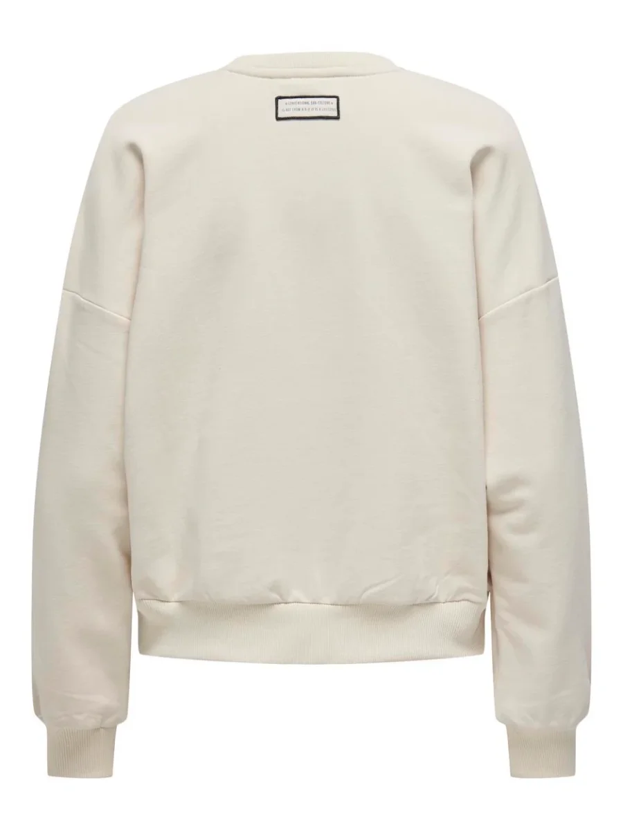 Onltoddy L/s Terry Print O-neck Swt - Beige - Afbeelding 3