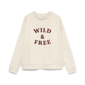 Vmgenesis L/s Sweatshirt Jrs Btq Fr Ga - Beige
