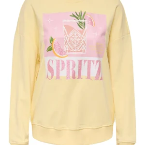 Onlkita L/s Sweat Box Ub Cs Swt - Licht Geel