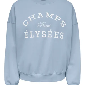 Jdymesa Life L/s O-nk Emb Sweat Jrs Noos - Lichtblauw