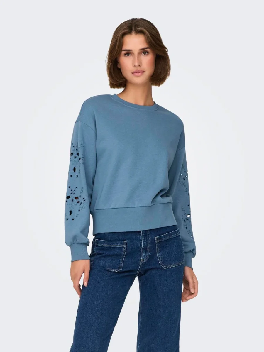 Onlwinnie L/s O-neck Swt - Rafblauw - Afbeelding 4