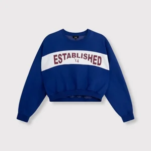 Logo Tape Sweater - Kobalt