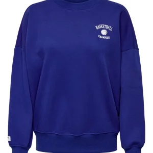 Onlwendie L/s Basket O-neck Swt - Kobalt