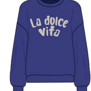 Onlzenja L/s O-neck Print Box Cs Sw - Kobalt